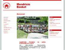 Tablet Screenshot of mendrisiobasket.ch